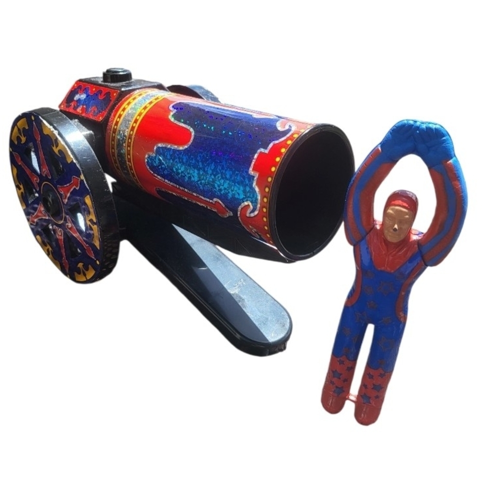 Ringling Bros Barnum & Bailey Circus Human Cannon Toy Tested Works Excellent